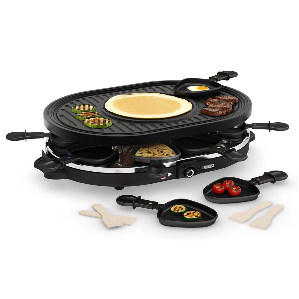 Raclette grill 8 pers ovaal