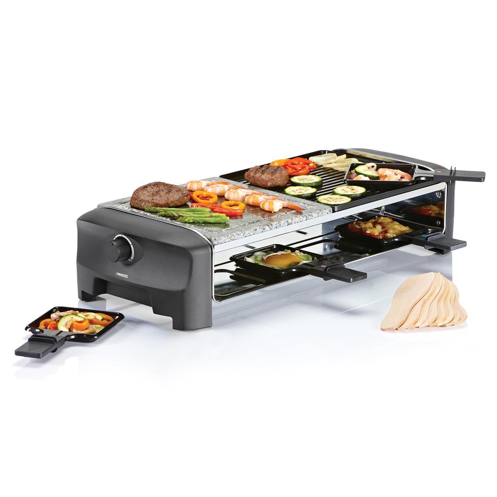Raclette met steengrill 8 pers