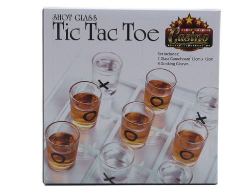 Tic tac toe glazen giftset