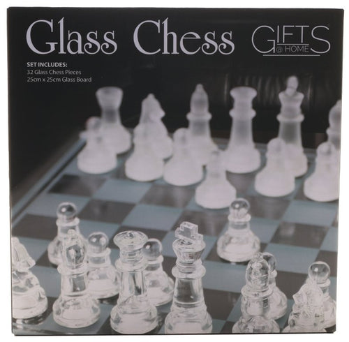Glazen schaakspel