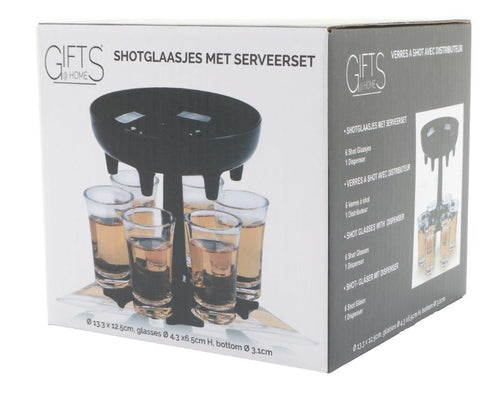 Shotjesglaasjes met serveerset