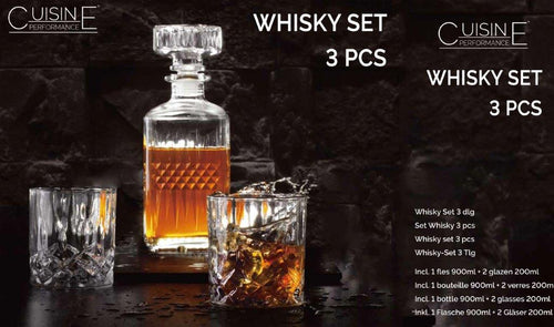 3 delige whisky set