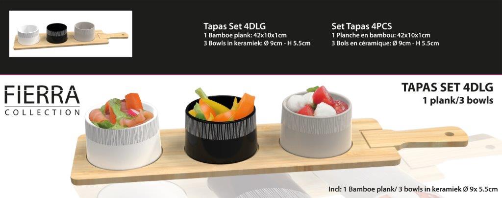 Tapas set 4 delig