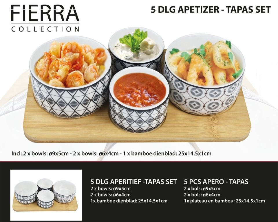 Tapas set 5 delig