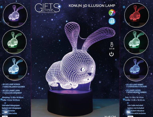 3dLamp konijn