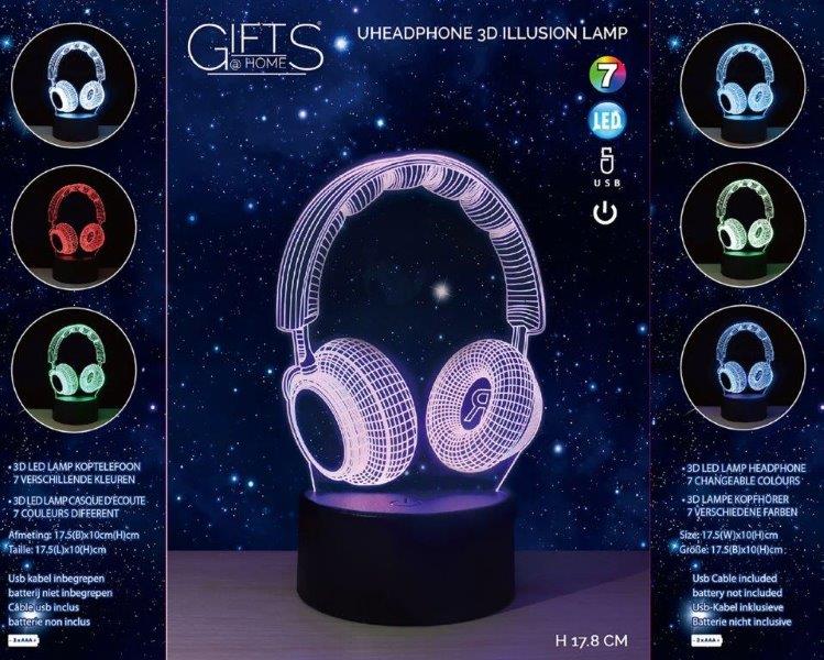 3dlamp koptelefoon