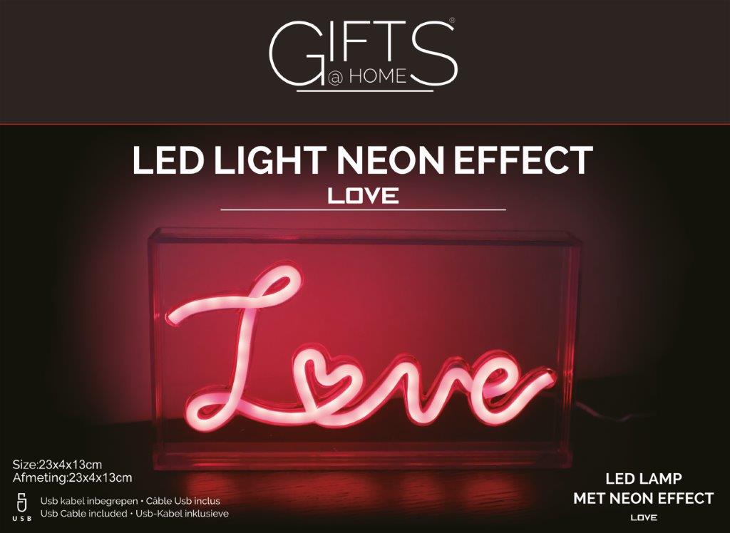 Led licht love rood