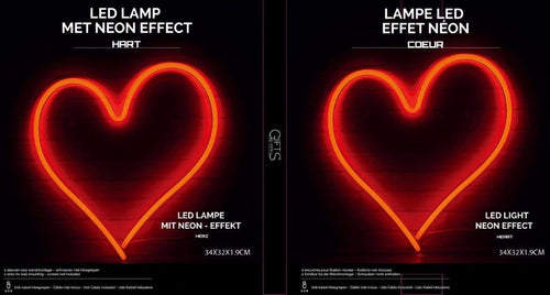 Led licht hart rood