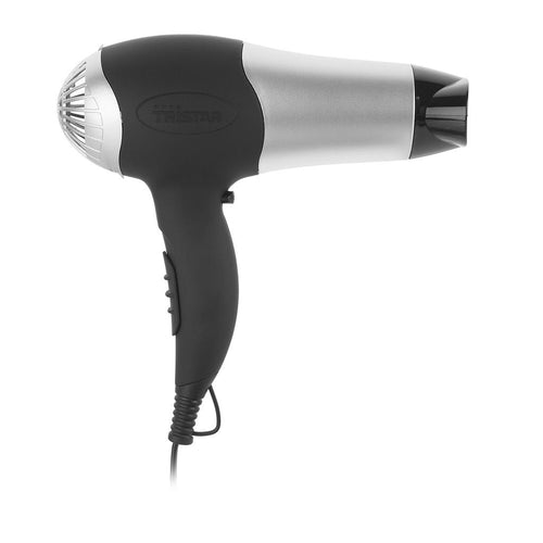 Haar fohn 2000w rvs/zwart